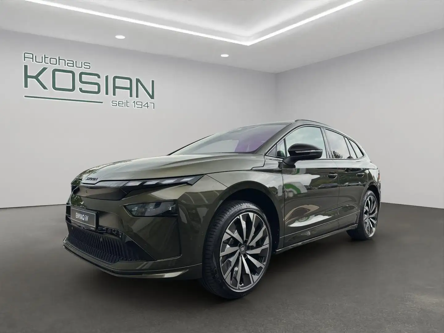 Skoda Enyaq 85 Sportline -neues Modell- AHK Grün - 1