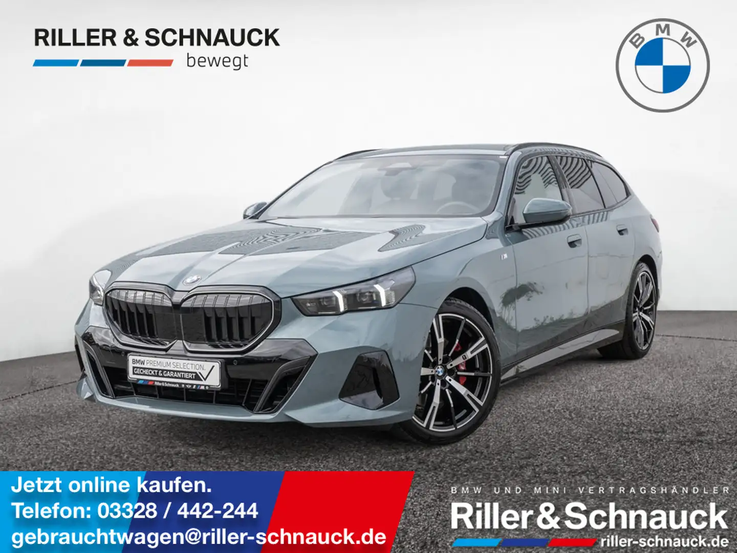 BMW 520 d Touring M-Sport Pro AHK+SITZBELÜFTUNG+HK Grün - 1