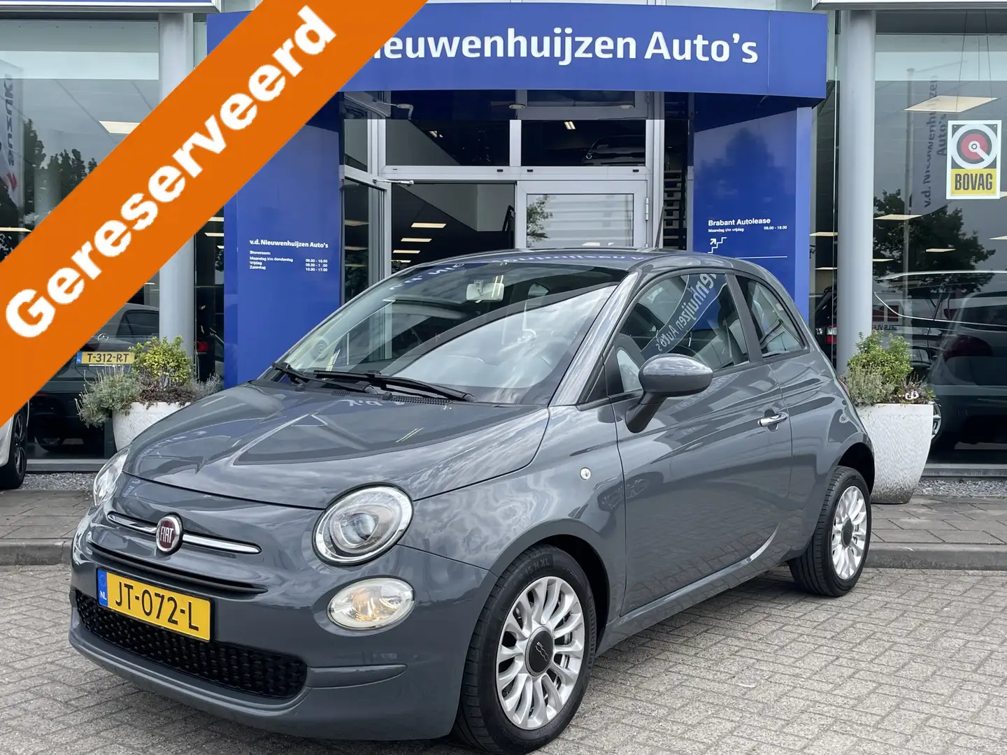 Fiat 500 0.9 TwinAir Turbo Popstar Airco | Licht metalen ve Grijs - 1
