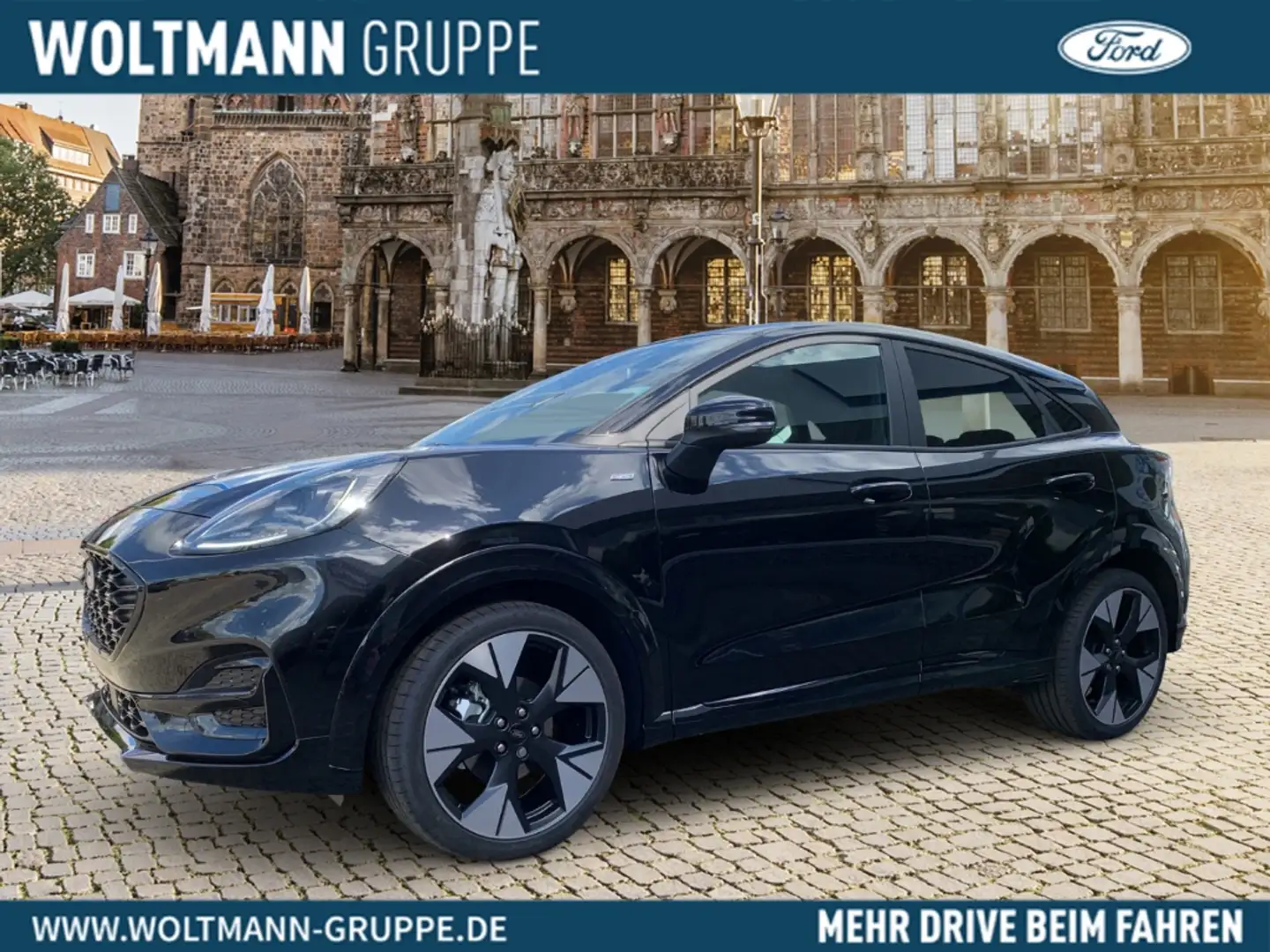 Ford Puma ST-Line 1.0 EcoBoost Mild Hybrid EU6e , Klimaaut., Zwart - 1