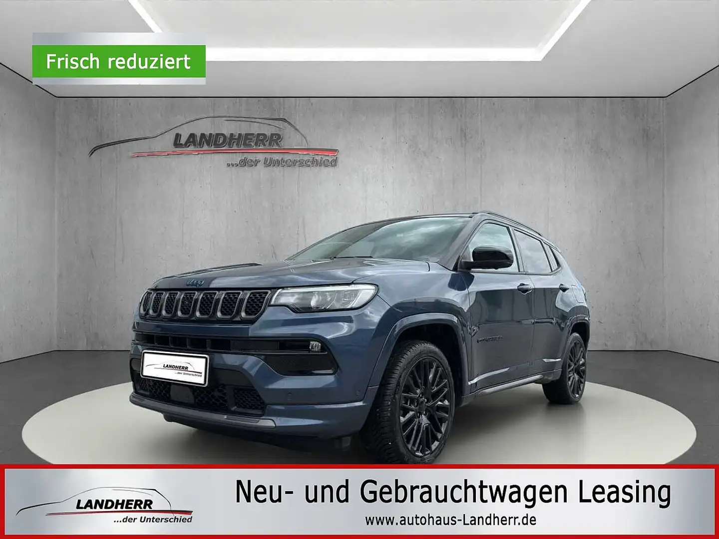 Jeep Compass 1.3 PHEV S  //Leder/Navi/Winterpaket/Kamera Blauw - 1