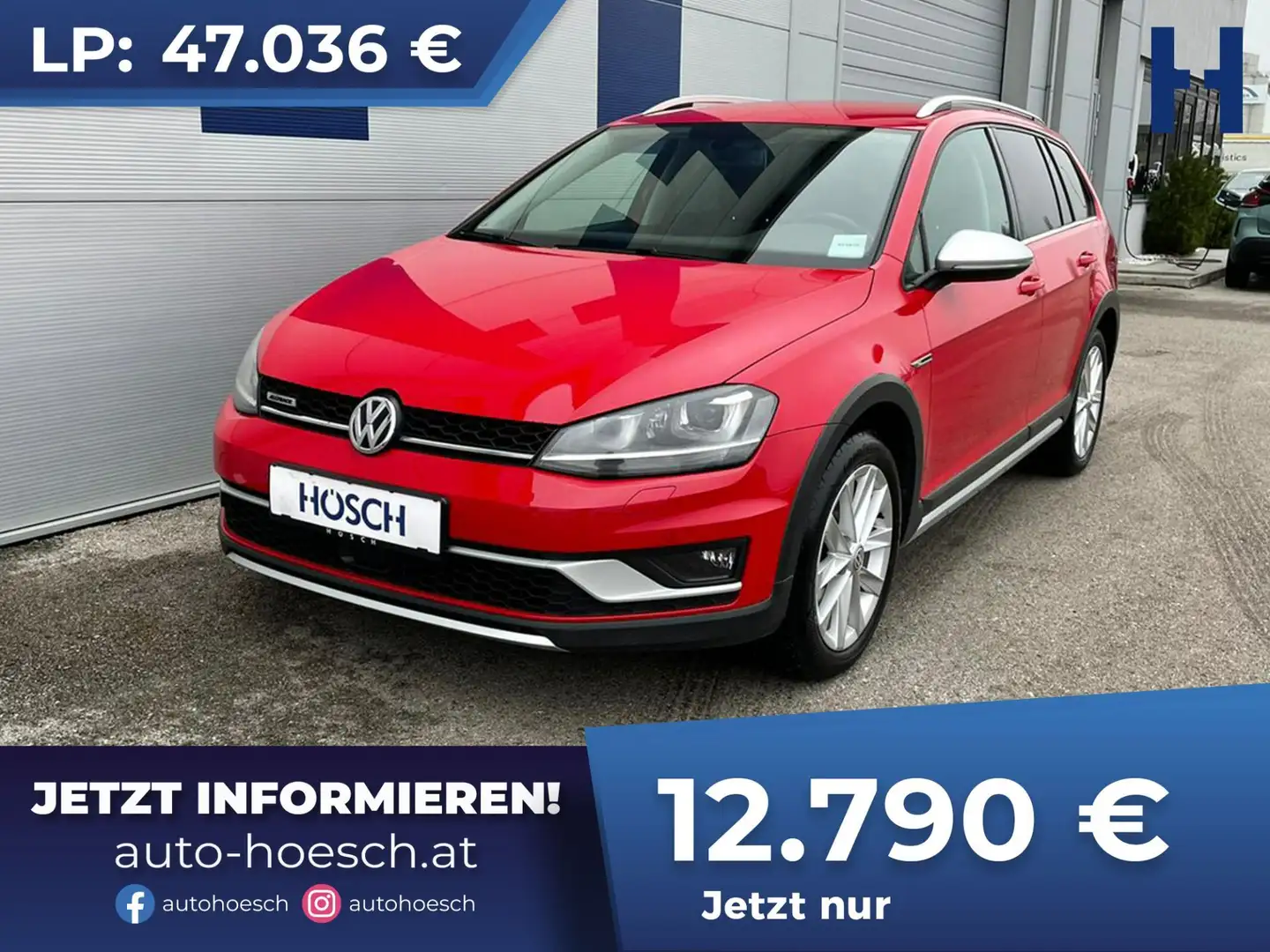 Volkswagen Golf Variant Alltrack 2.0 TDI Aut. 4Motion AHK BI-XENON STANDH Rot - 1