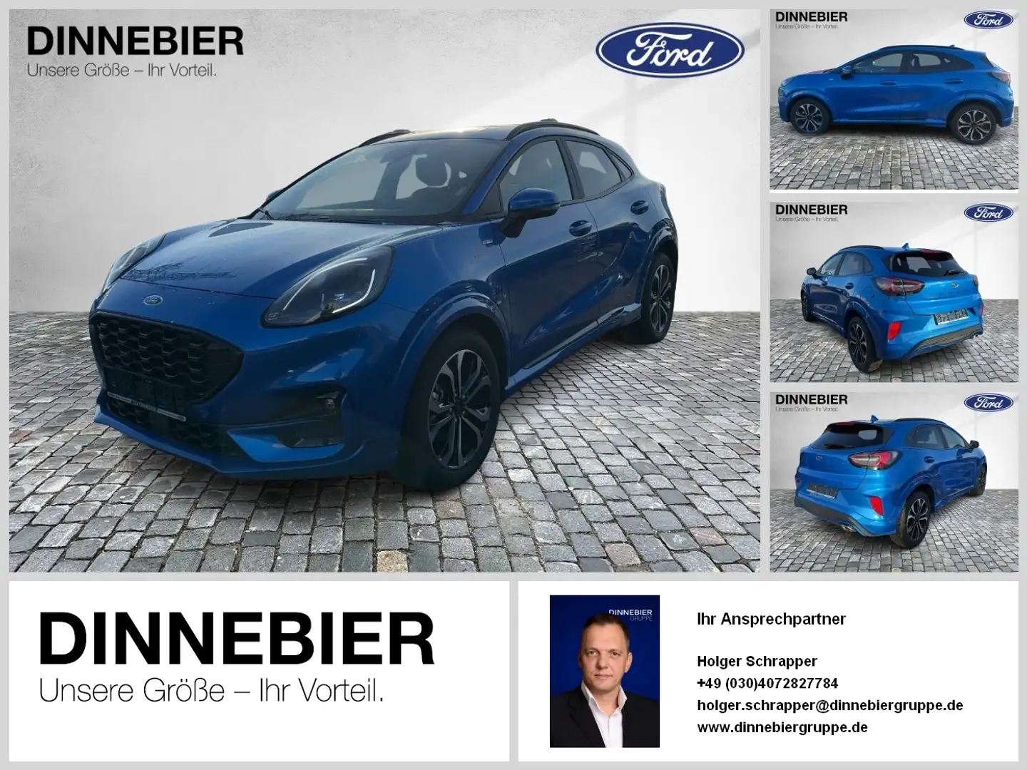 Ford Puma ST-Line X LED+Navi+Kamera+Winterpaket Blau - 1