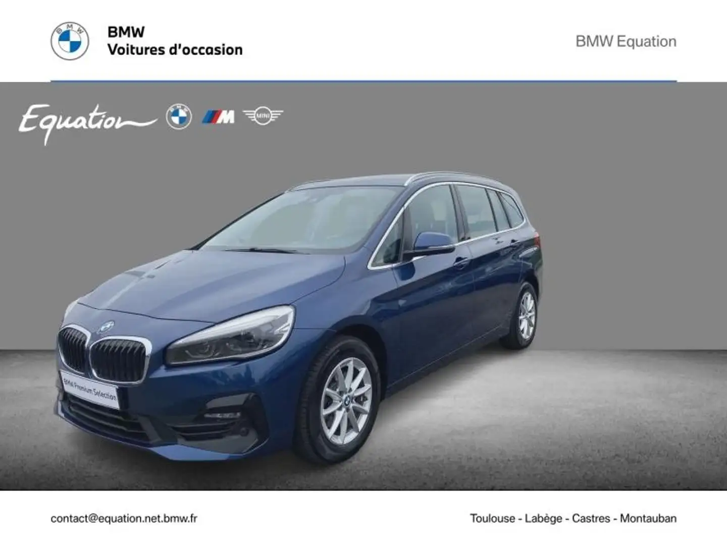 BMW 216 216dA 116ch Business Design DKG7 Bleu - 1