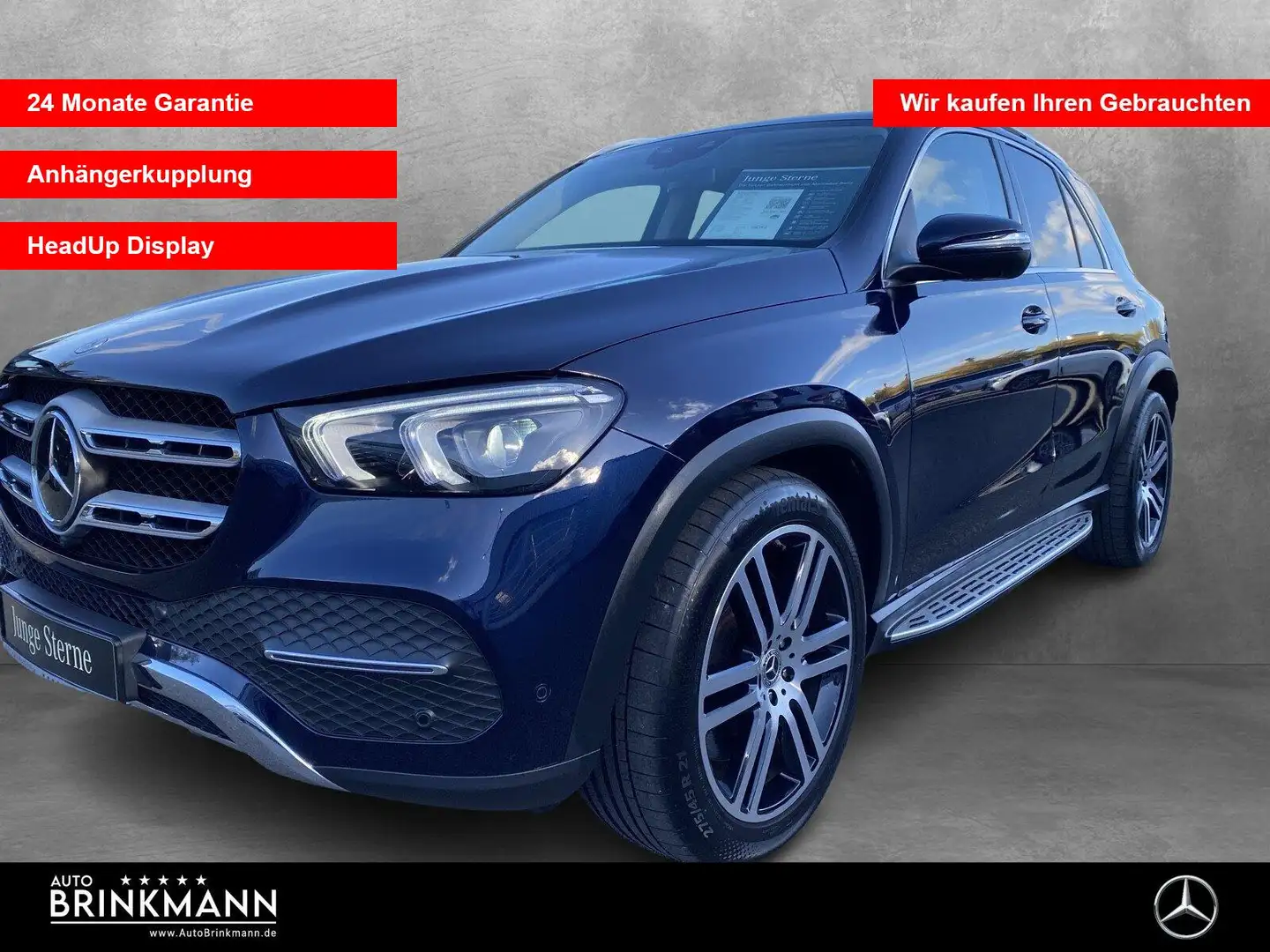 Mercedes-Benz GLE 350 GLE 350 de 4M PANO/AIRMATIC/AHK/HEAD-UP/360°KAM Blauw - 1