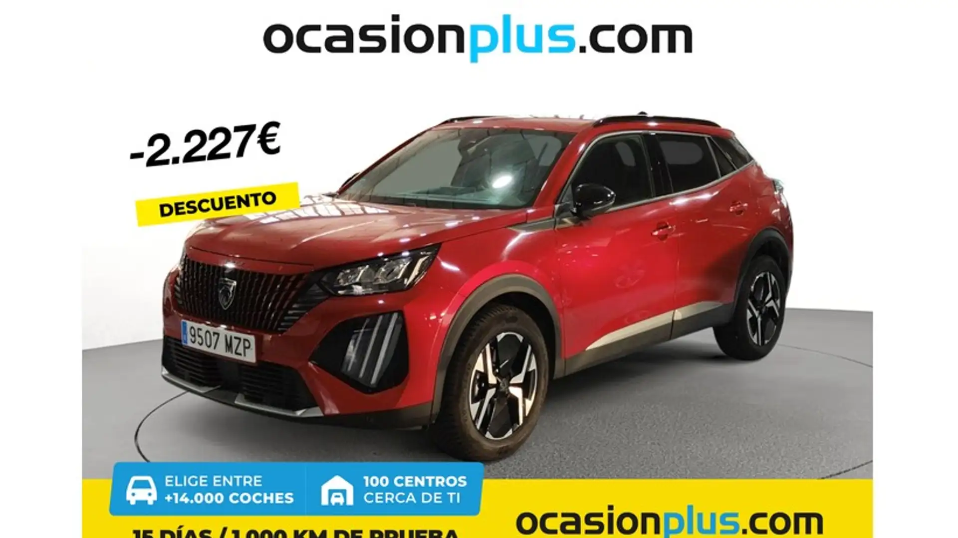 Peugeot 2008 Hybrid 136 Allure eDCS6 Rot - 1