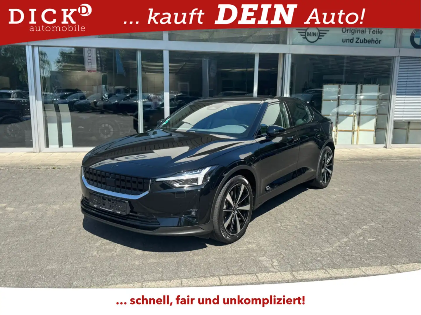 Polestar 2 Long Range Dual AWD PANO+LED+SHZ+H&K+DAB+360°+ Noir - 1