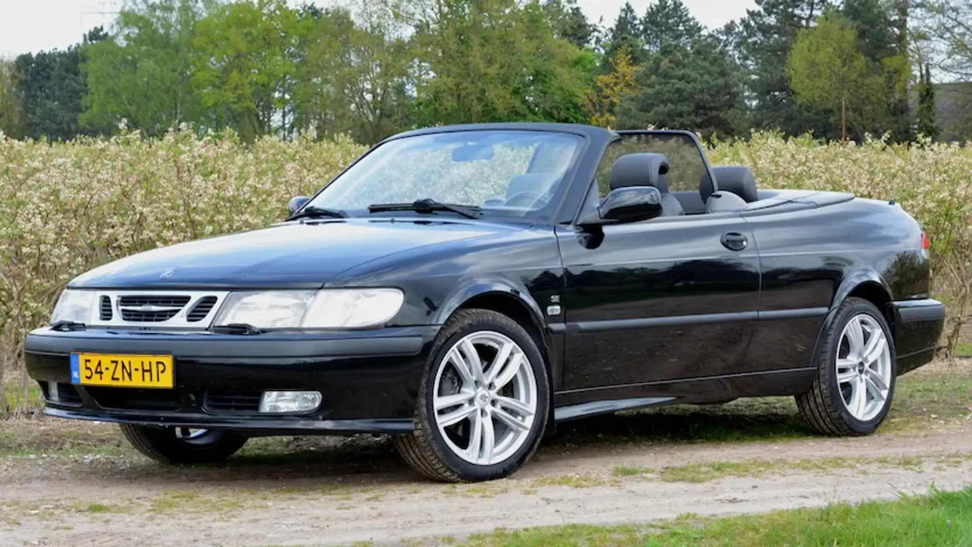 Saab 9-3 2.0t SE bj. 2000 233dkm leer airco trekhaak stoelv Negro - 1