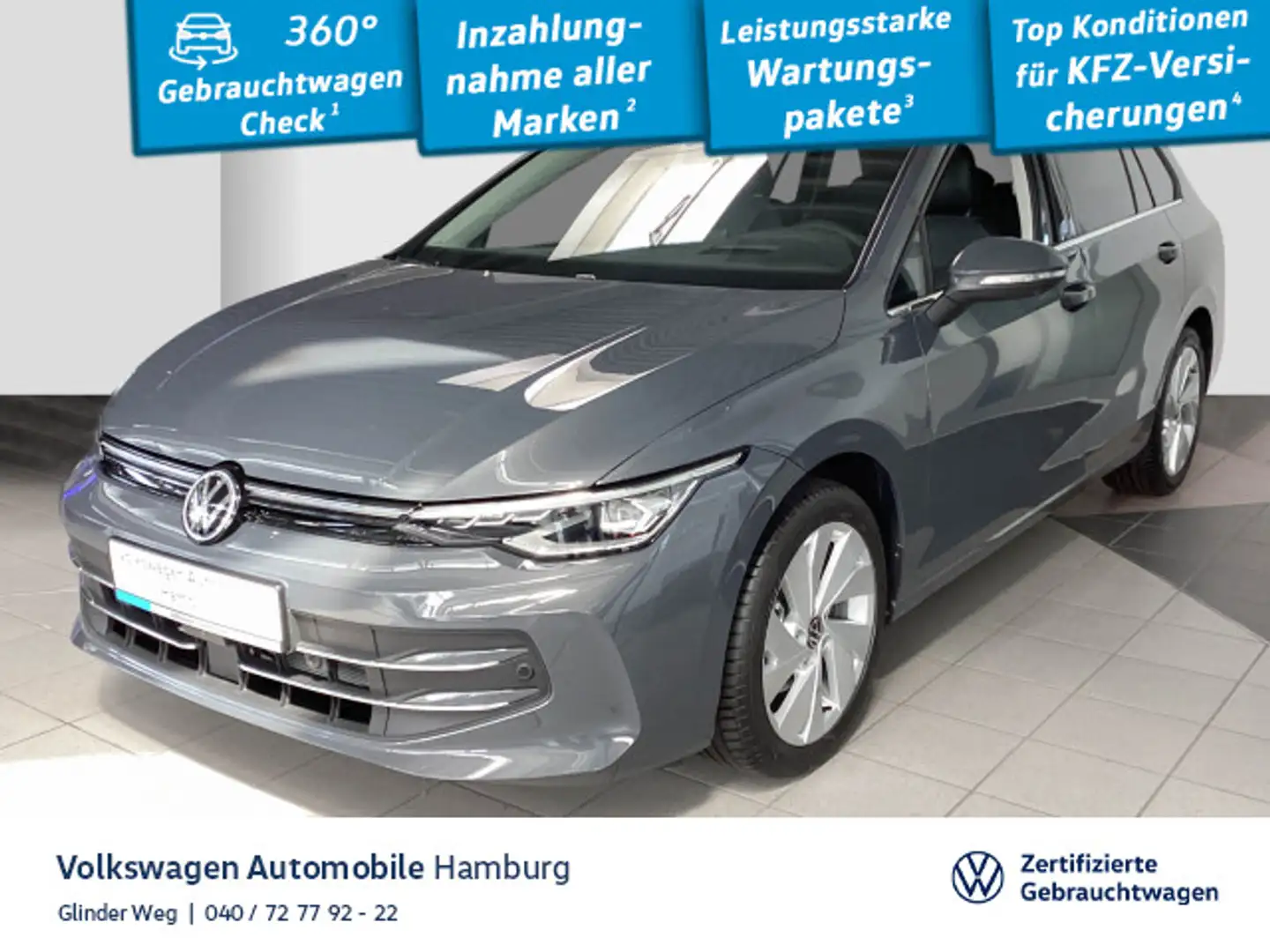Volkswagen Golf Variant Style 1,5l eTSI DSG Pano Kamera Hea Grau - 1