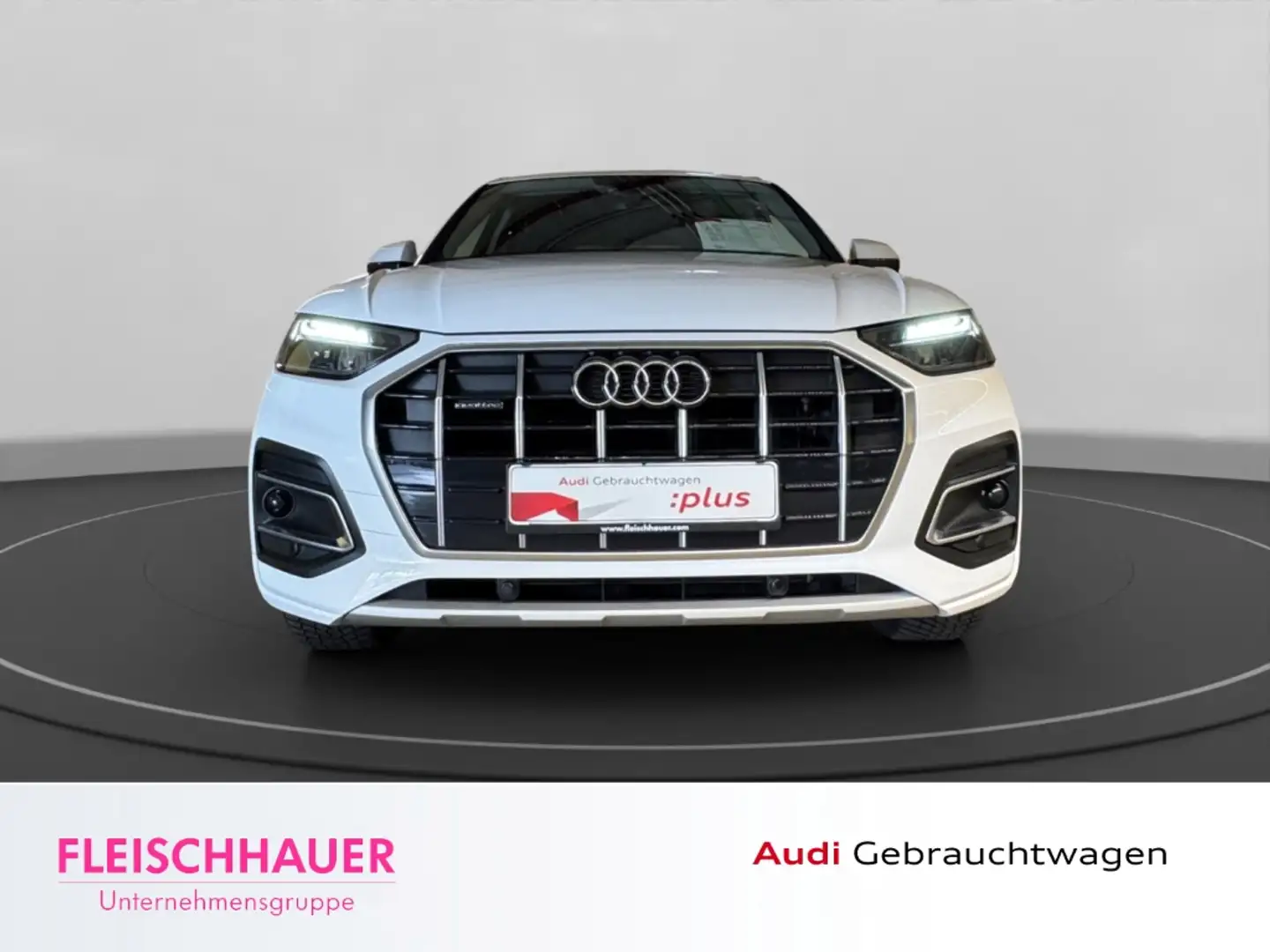 Audi Q5 40 TDI quattro advanced LED+NAVI+CARPLAY+PDC V&H+S Weiß - 2