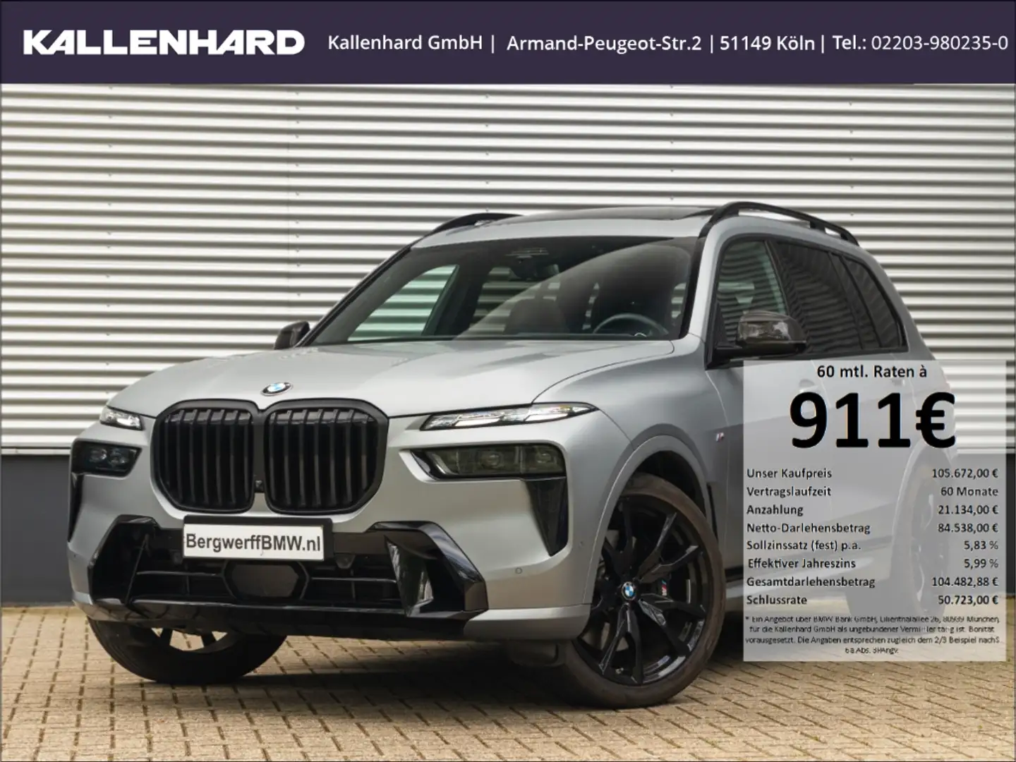 BMW X7 xDrive40d-M-Sport-7 Sitzer-Bowers&Wilkins-Voll Grau - 1