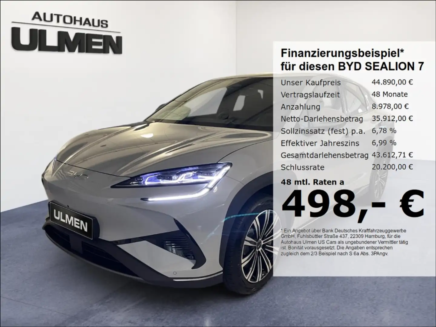 BYD Sealion 7 Comfort 230KW Pano 19-Zoll Leder Navi Grigio - 1