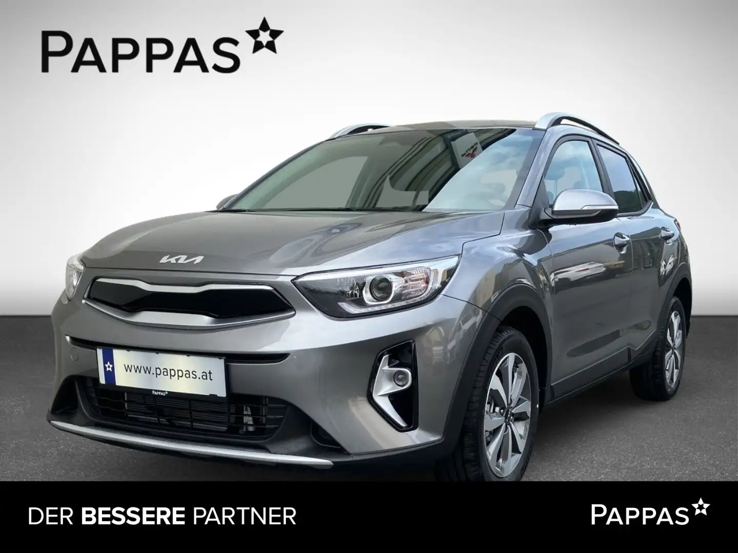 Kia Stonic SILBER 1.0TGDI Navi, Lenkrad- u. Sitzhe Grau - 1