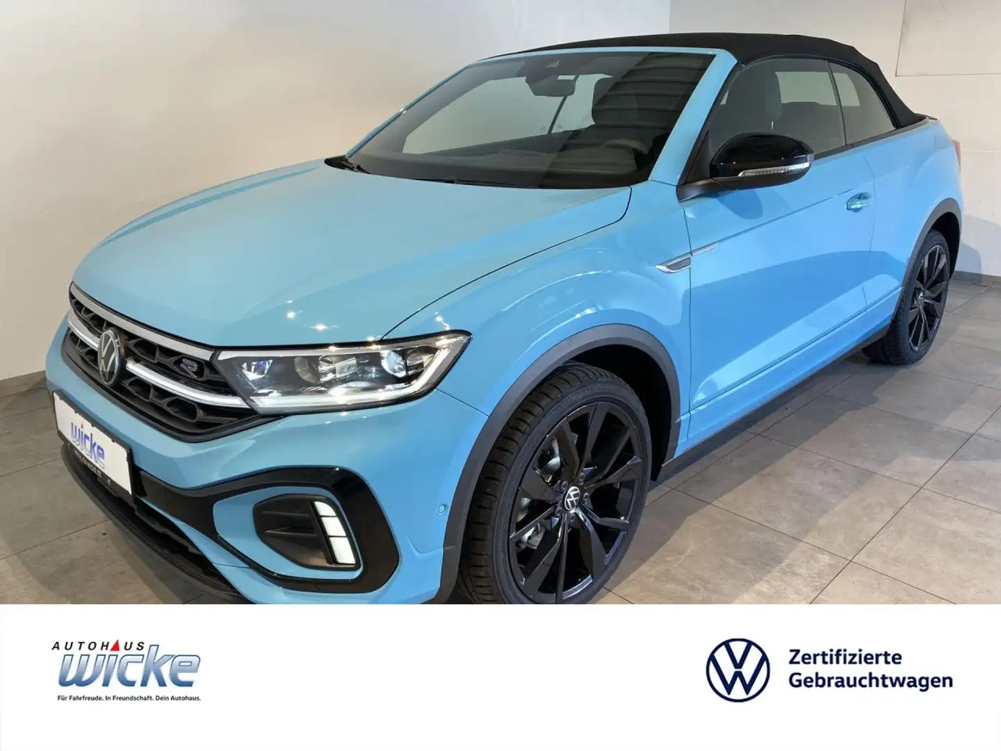 Volkswagen T-Roc Cabriolet 1.5 l TSI R-Line AHK RFK IQ-DRIVE Blau - 1