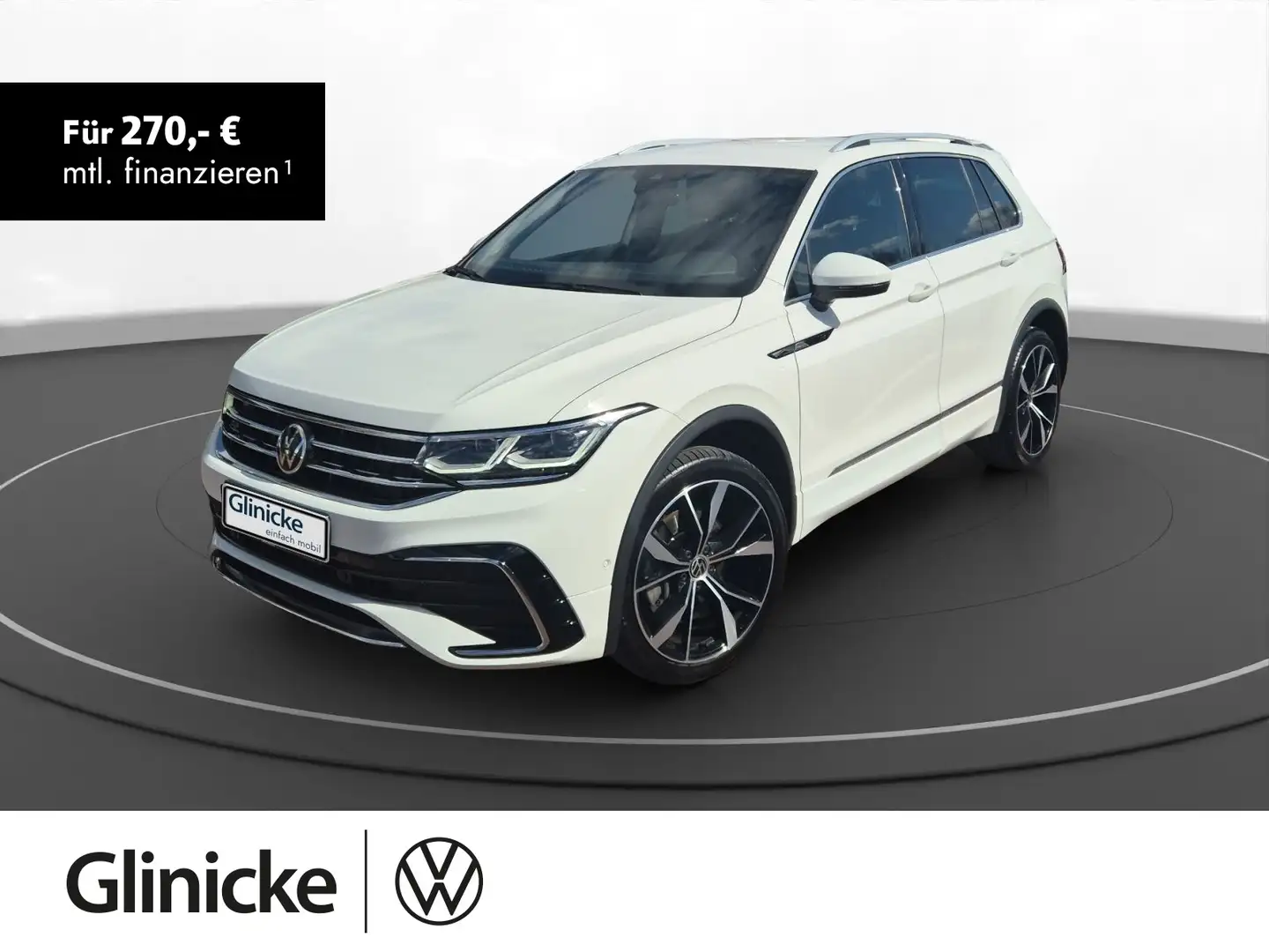 Volkswagen Tiguan 2.0 TDI DSG R-line 4Motion Navi AHK Kamer Weiß - 1