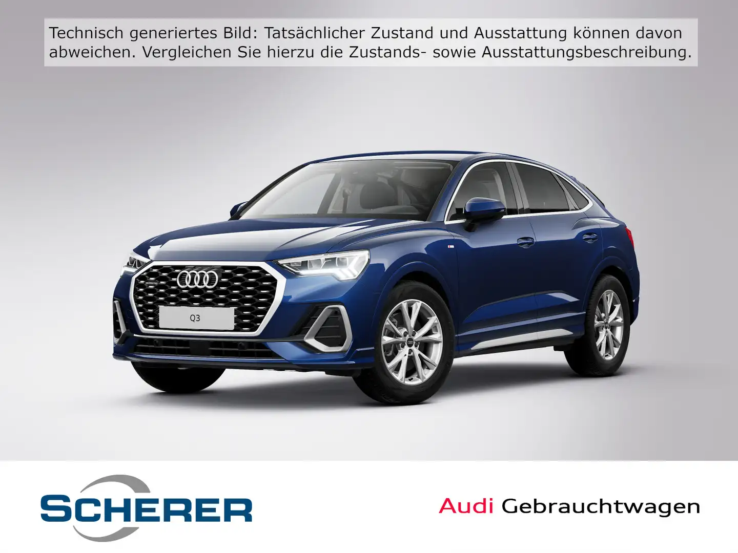 Audi Q3 S line 40 TDI quattro 147(200) kW(P Blau - 1