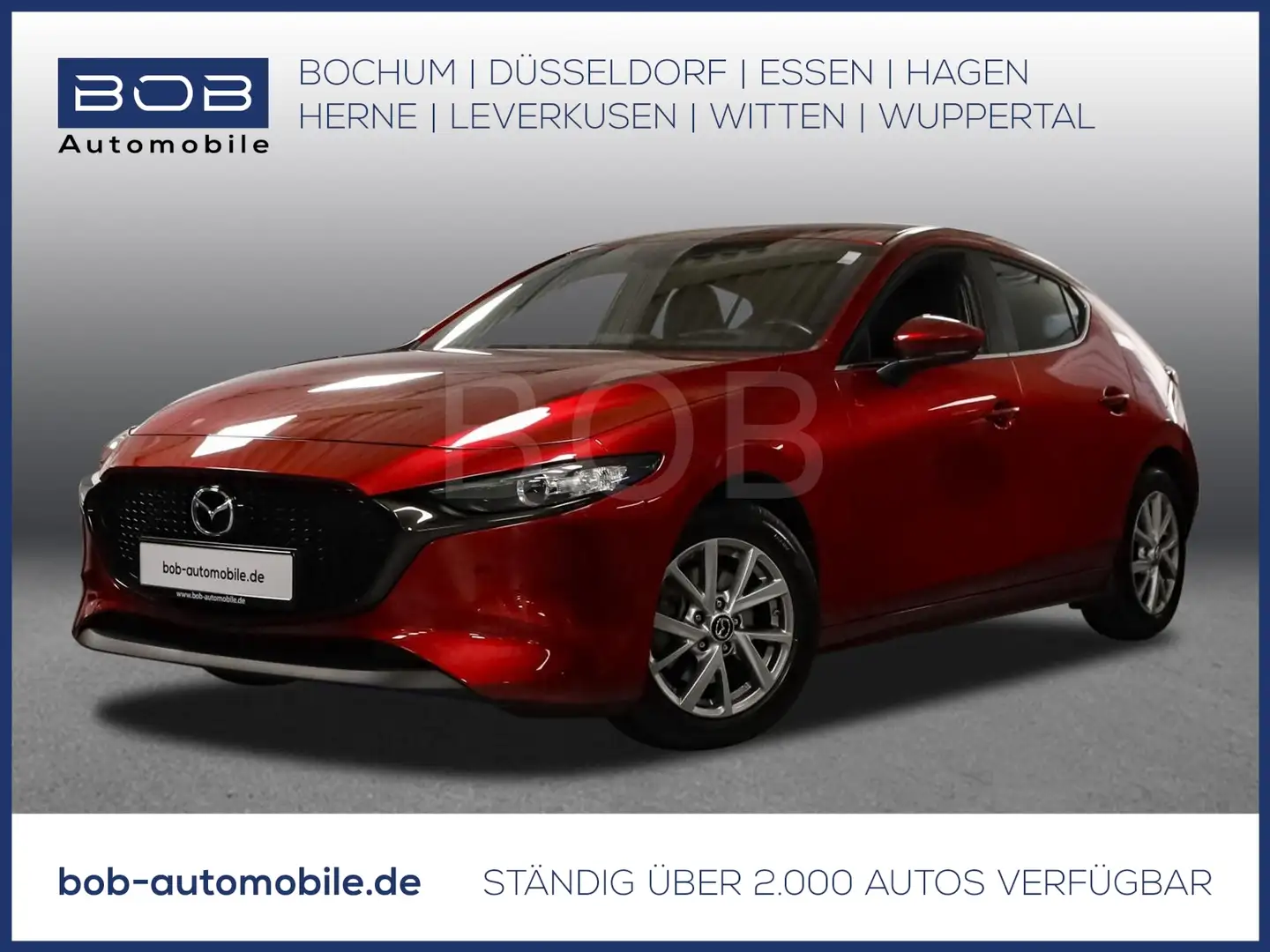 Mazda 3 SKYACTIV-G M-Hybrid LEDER BOSE 360° KAMERA LED Rood - 1