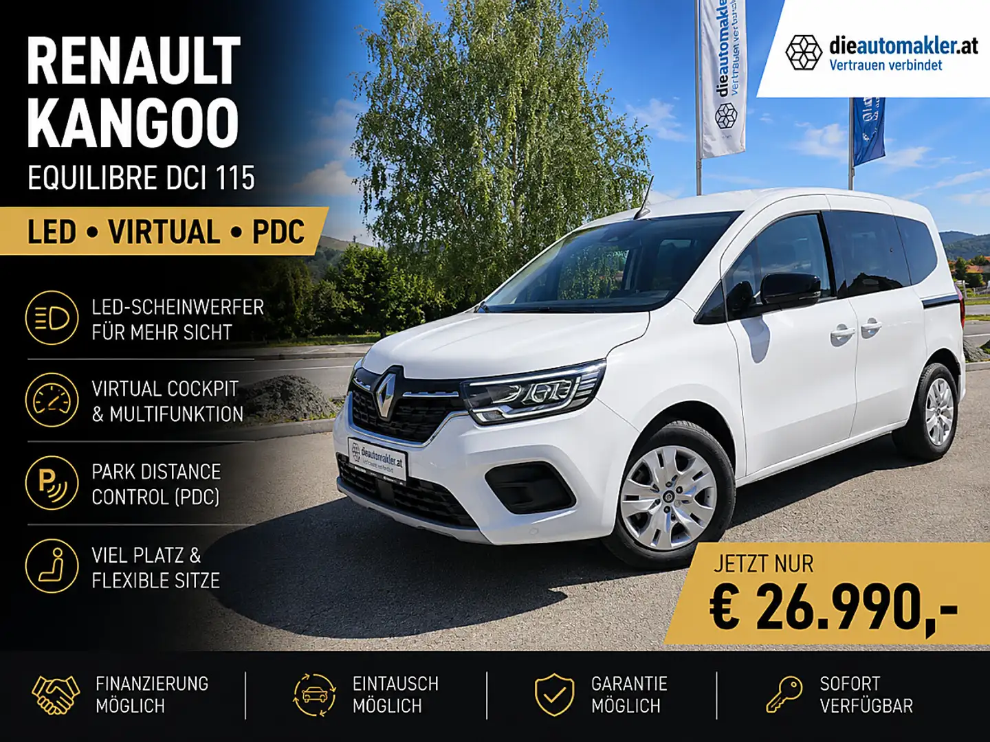 Renault Kangoo Equilibre | LED | Virtual | PDC Weiß - 1
