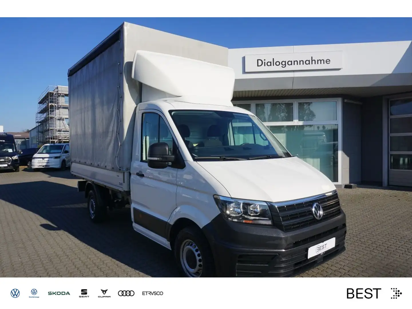 Volkswagen Crafter 35 Pritsche + Plane EK 2.0 TDI NAVI*AHK* Blanc - 1