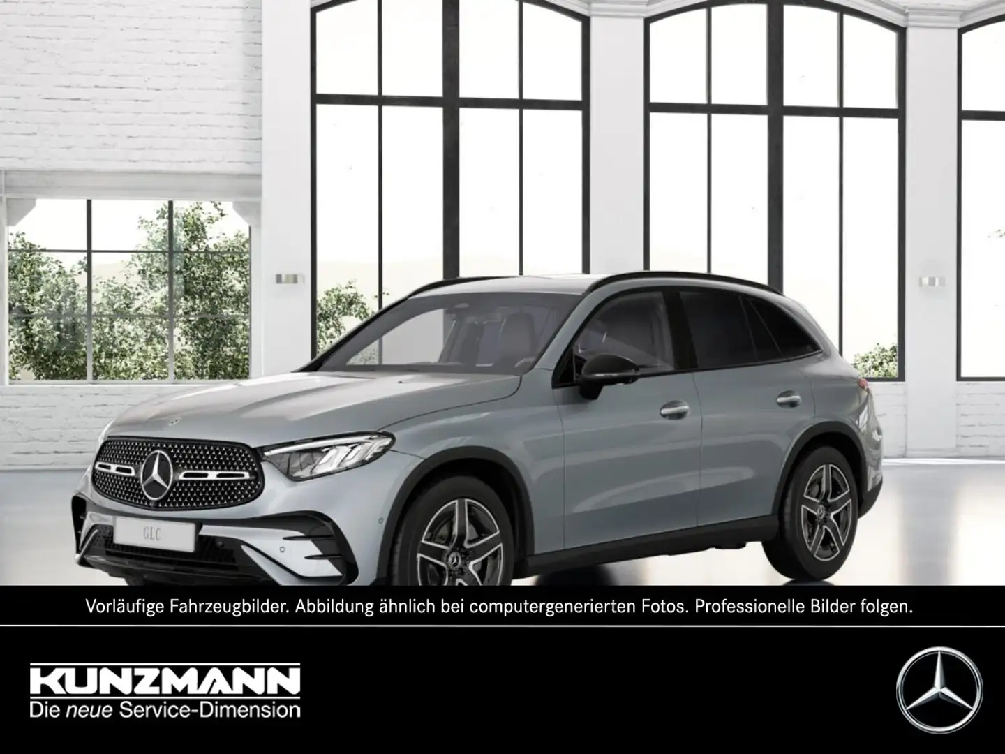 Mercedes-Benz GLC 220 d 4MATIC AMG MBUX Navi Memory AHK 360° Silber - 1