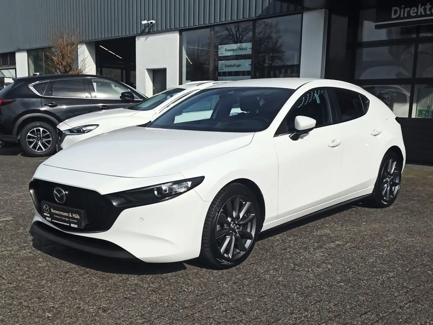 Mazda 3 M Hybrid SELECTION *Klimaautomatik*Rückfahrkamera* Weiß - 1
