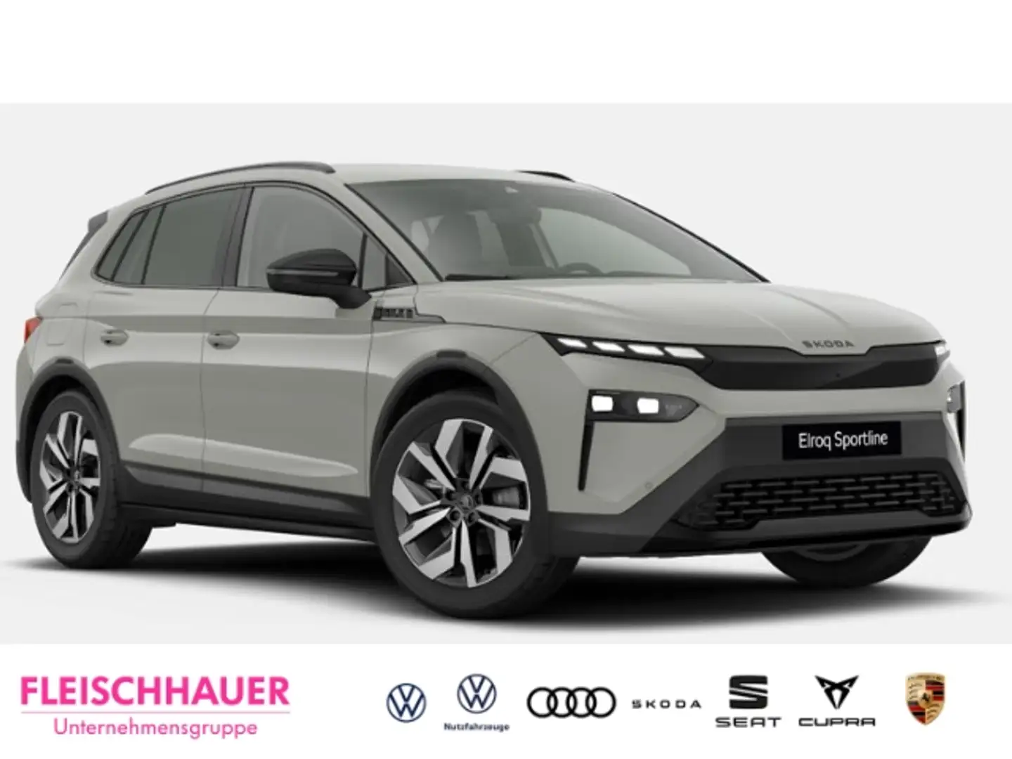 Skoda Elroq 60 Sportline ADVANCED HUD MATRIX WÄRMEPUMPE Šedá - 1