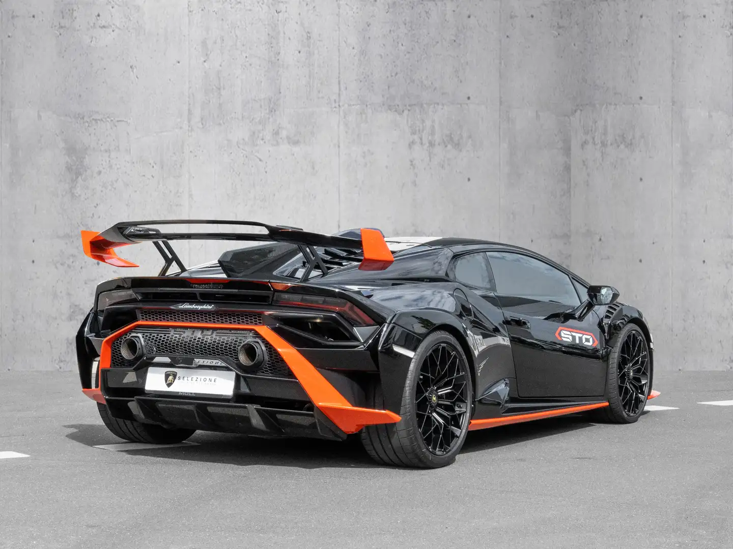 Lamborghini Huracán Huracan STO Nero Noctis, Stickers Pack 1 + 3 Schwarz - 2