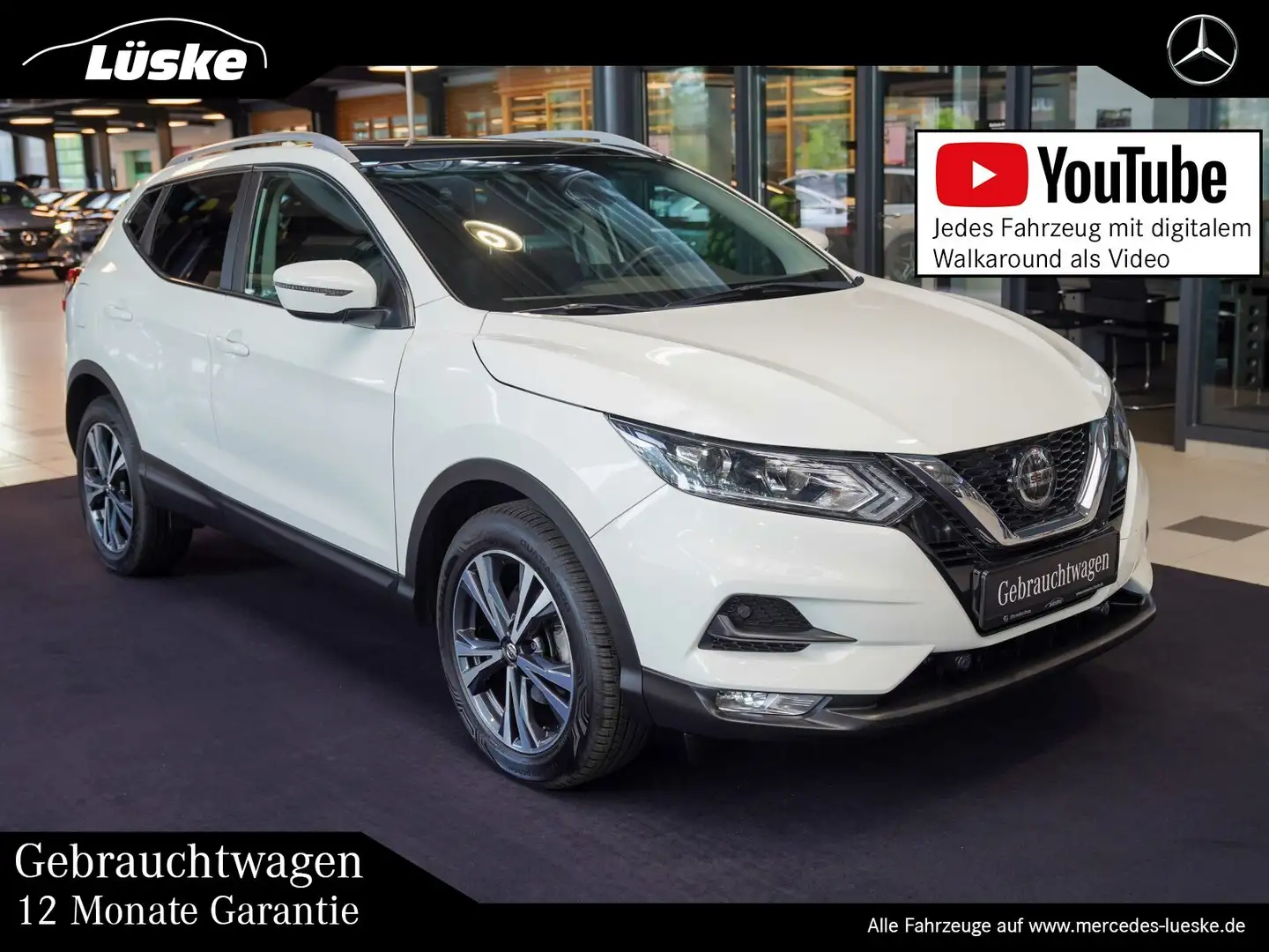 Nissan Qashqai Qashqai 1.3 N-Way Anhängekupplung Kamera Panoram Blanc - 1