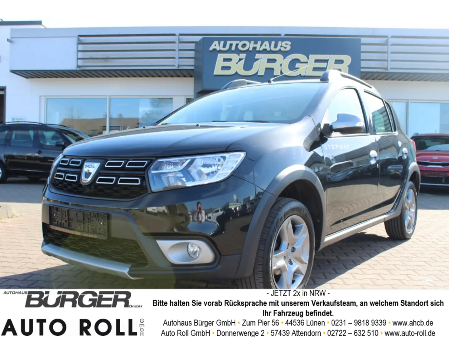 Dacia Sandero II Stepway 0.9 TCe AHK Navi Klimaautom Fahrerprofi Schwarz - 1