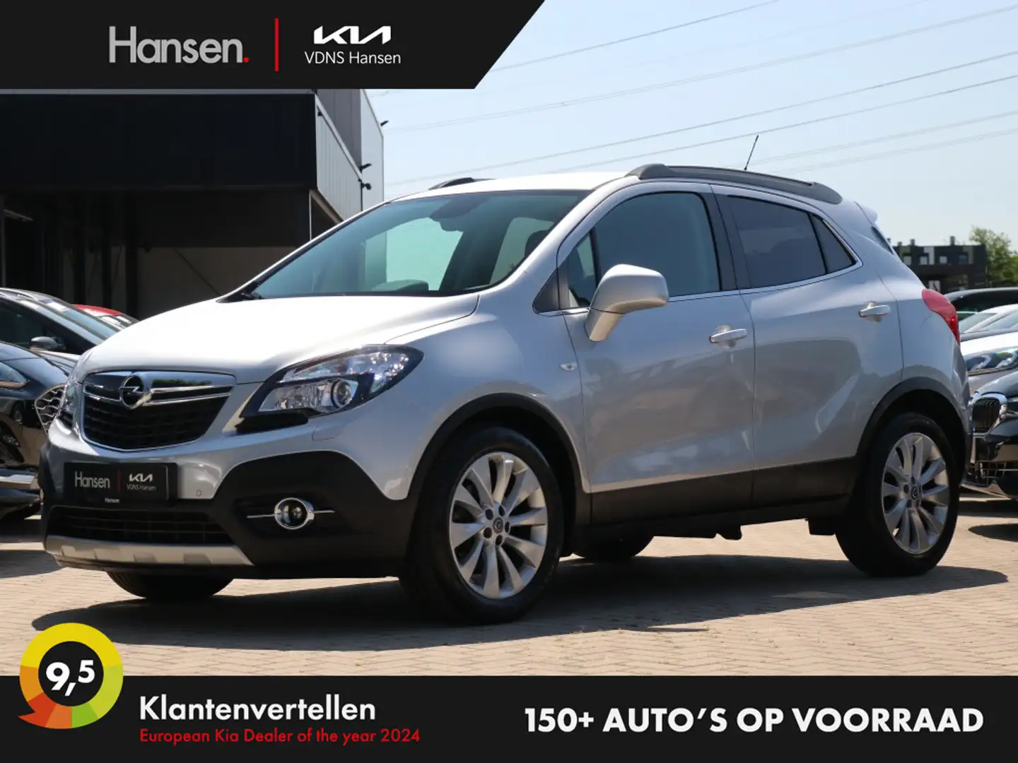 Opel Mokka 1.4 T Cosmo I Automaat I Trekhaak I Navi I Half-le Gris - 1