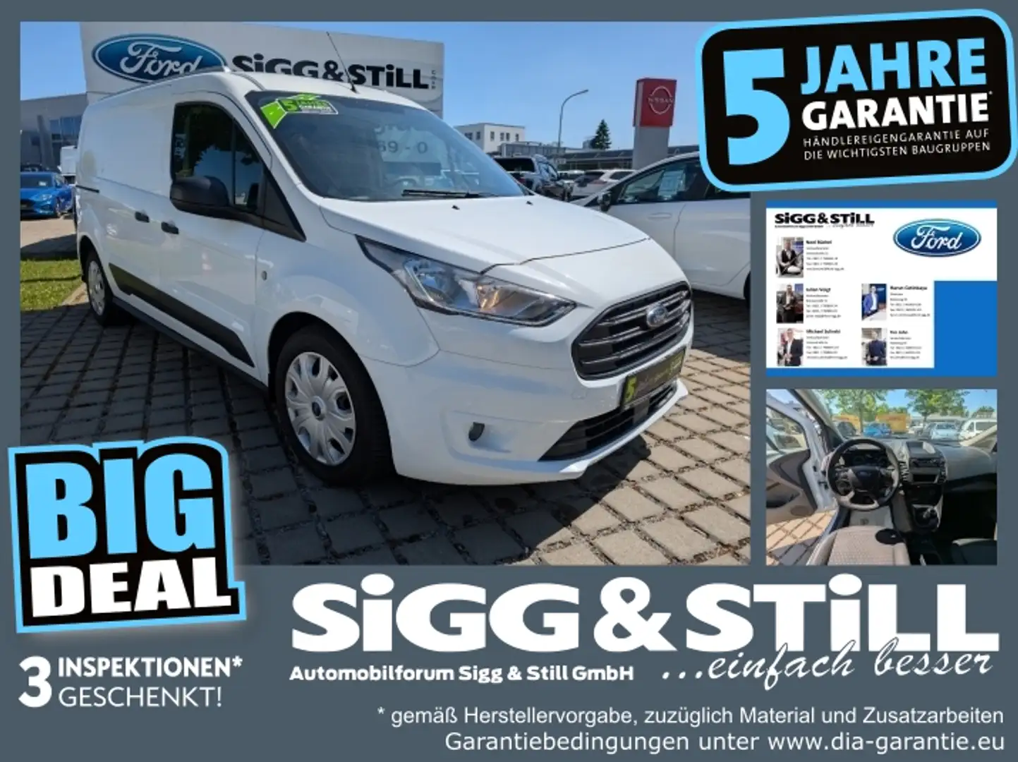 Ford Transit Connect 1.5 210 L2 Trend *AHK*KLIMA*PDC* Weiß - 1