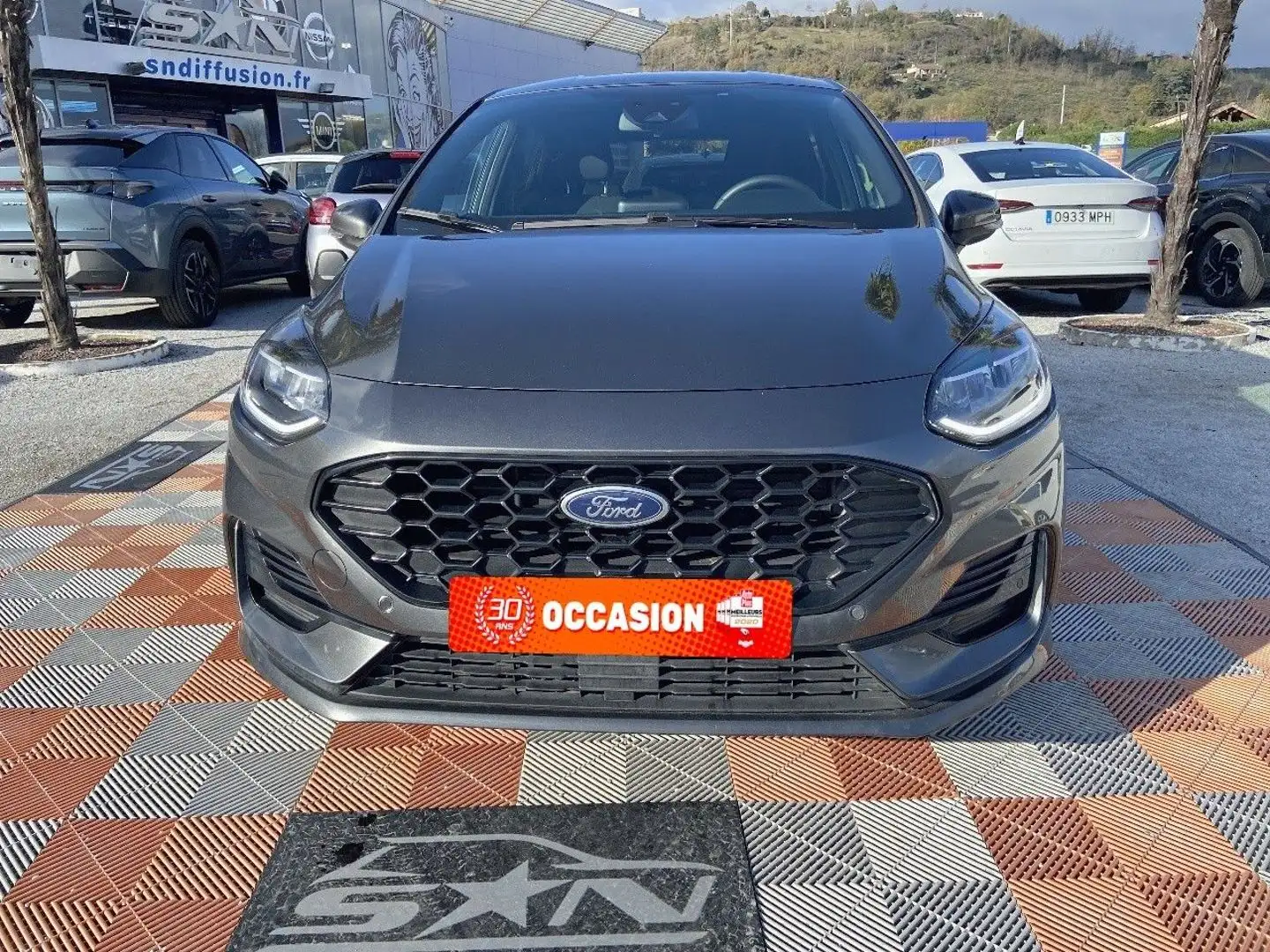 Ford Fiesta 1.0 95 BV6 FLEXFUEL ETHANOL ST-LINE Caméra JA 17\u0026amp;quot; 1° main Gris - 2