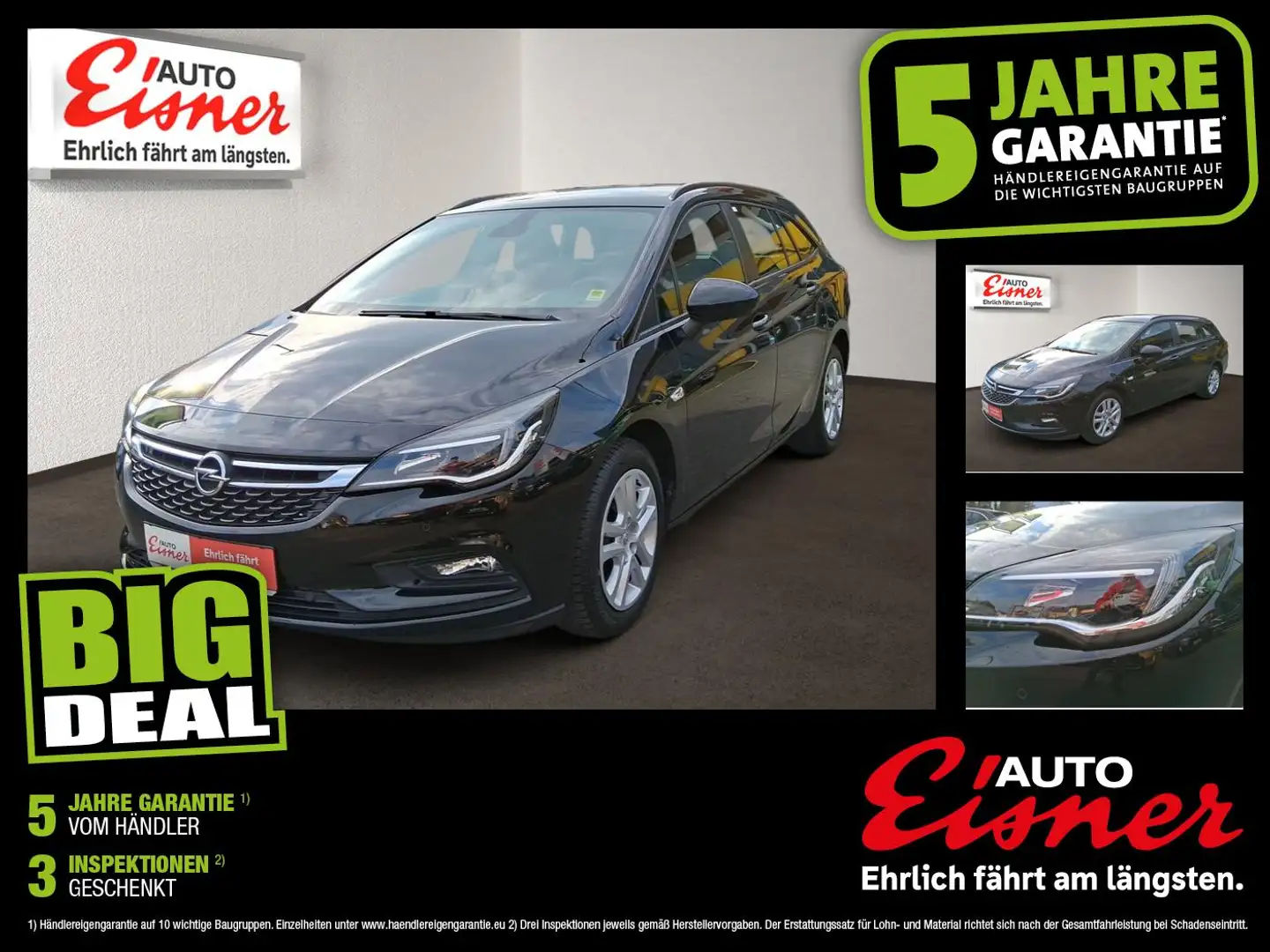 Opel Astra ST 1.0 TURBO ECOTEC Schwarz - 1