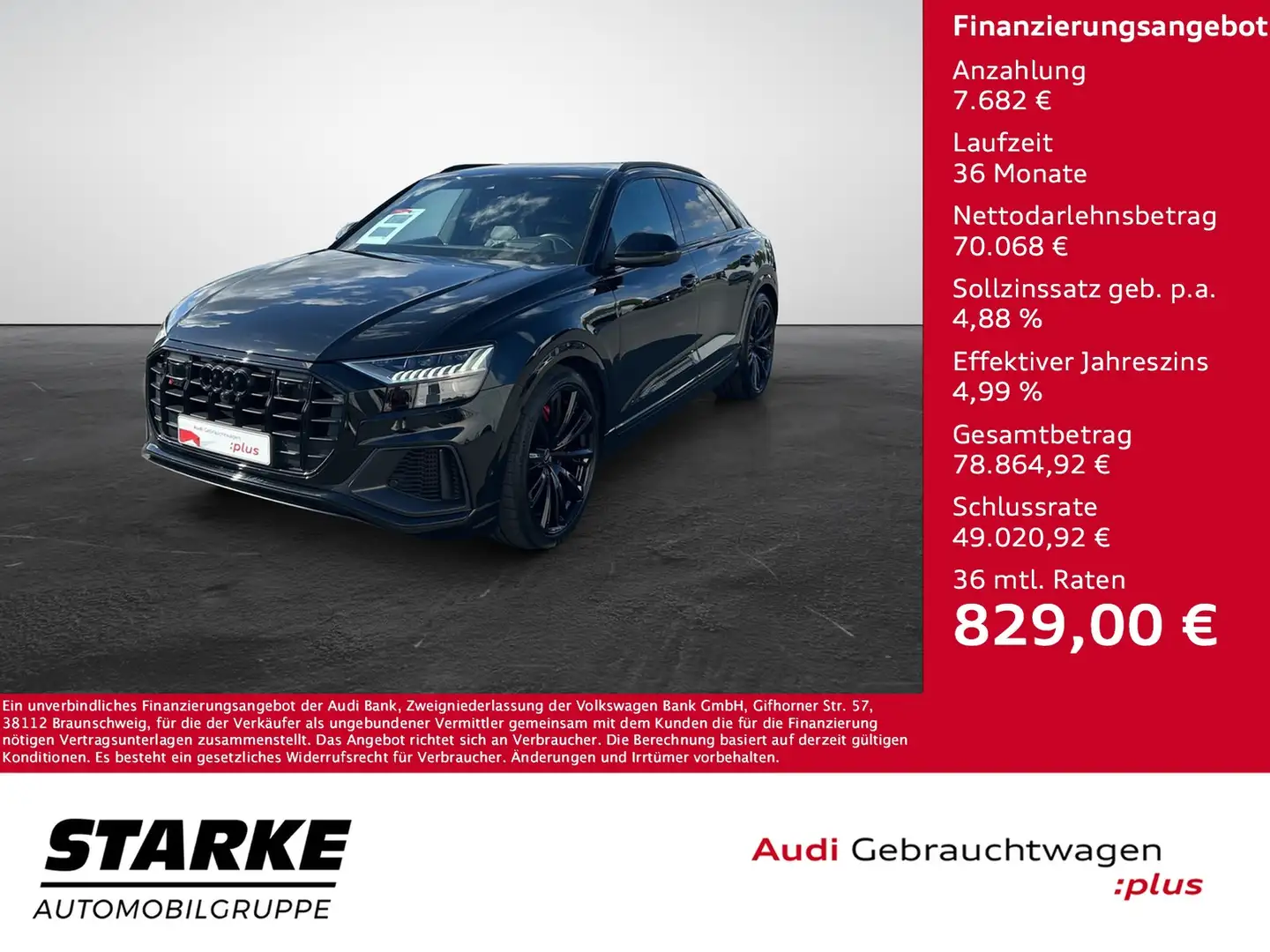 Audi SQ8 4.0 TFSI tiptronic quattro Schwarz - 1
