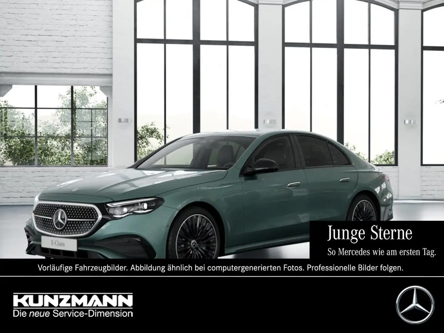 Mercedes-Benz E 200 AMG Night MBUX Navi Distronic Memory Silber - 1