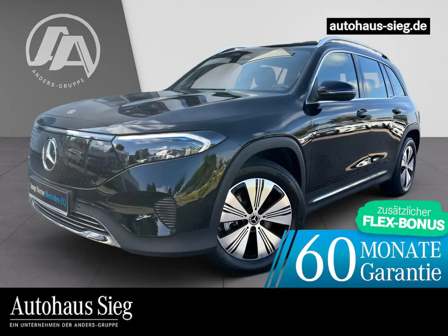 Mercedes-Benz EQB 300 4M AMG+MBUX+SHZ+LED+PDC+Kam+EASY+Distr. Schwarz - 1