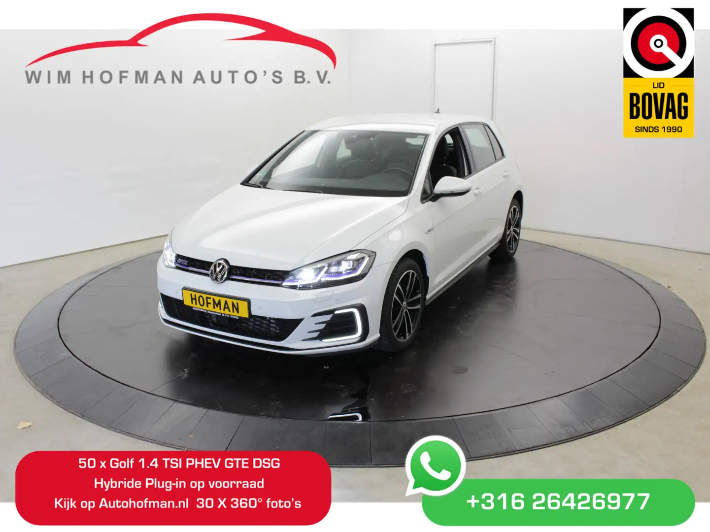 Volkswagen Golf GTE /GTI 204PK Vol Leder Sfeerverlichting Adapt-cruise Blanc - 1