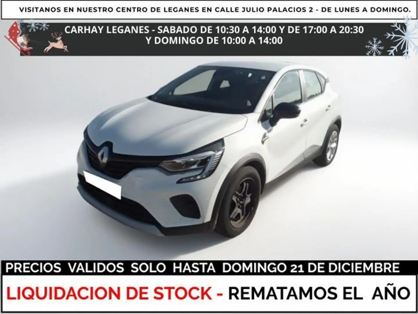 Renault Captur TCe Intens 74kW GLP Blanc - 1