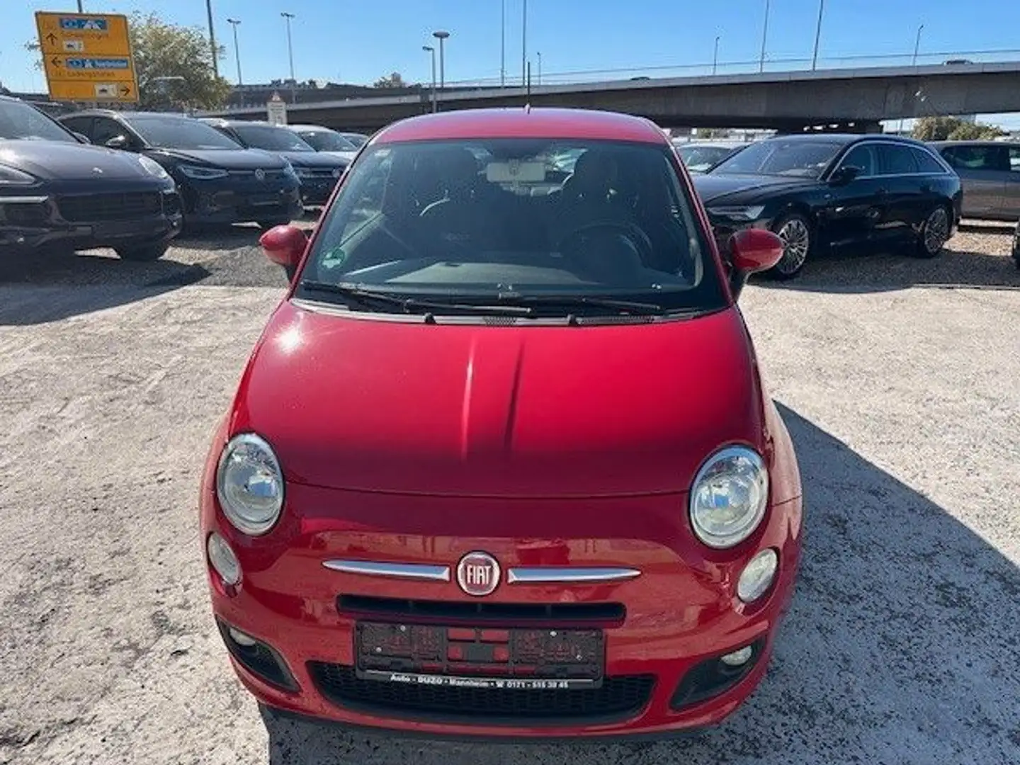 Fiat 500 1,2 Klima*Teilleder Rot - 2