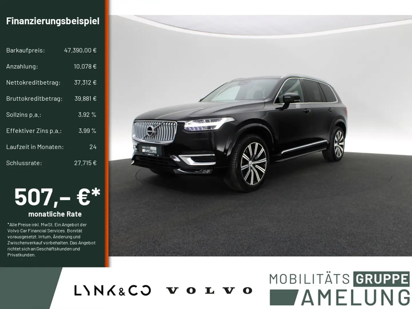 Volvo XC90 B5 Plus Bright AWD aus 1.Hand Schwarz - 1