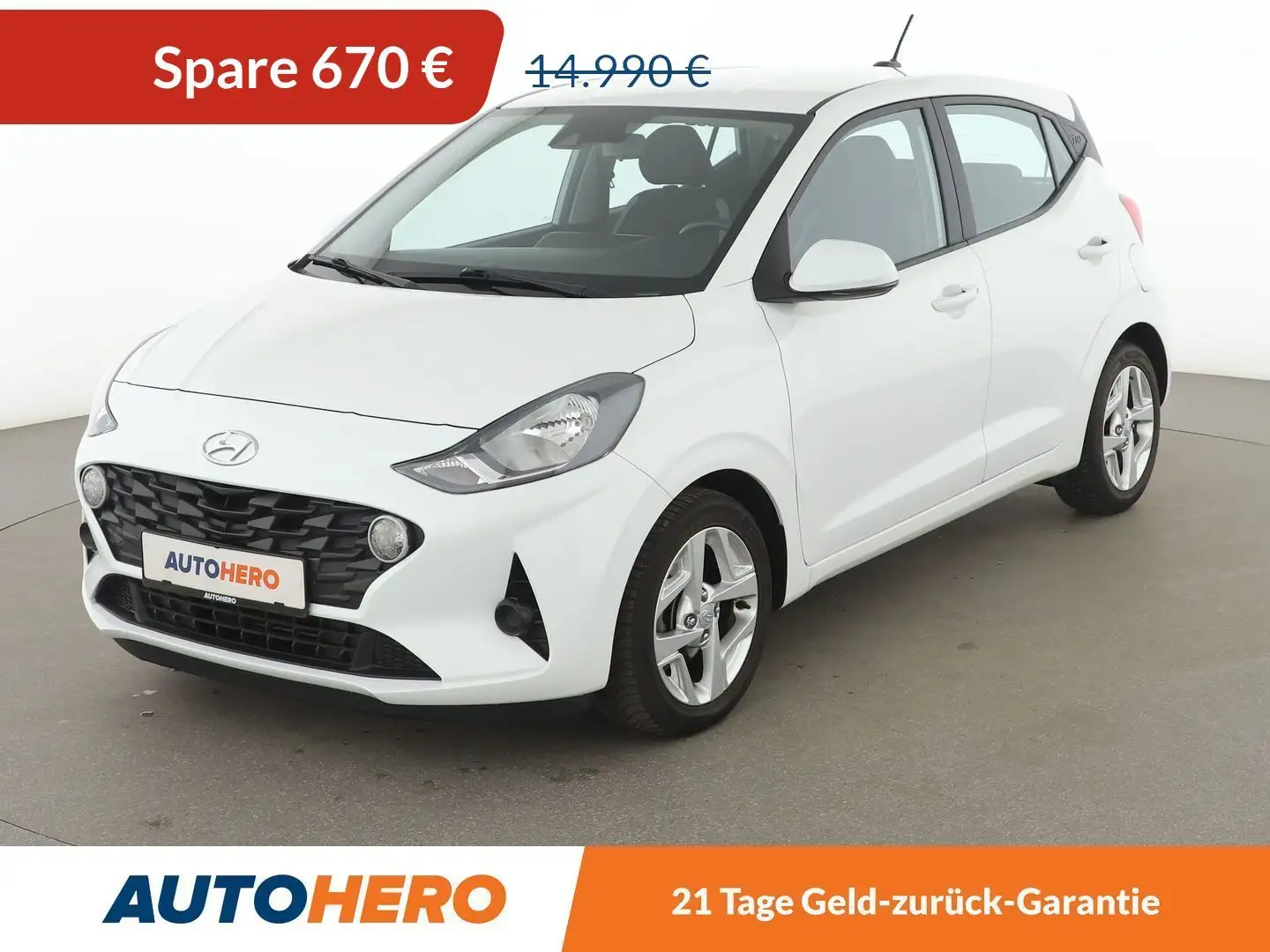 Hyundai i10 1.2 Trend Aut.*PDC*SHZ*LHZ*START/STOP*KLIMA* Weiß - 1