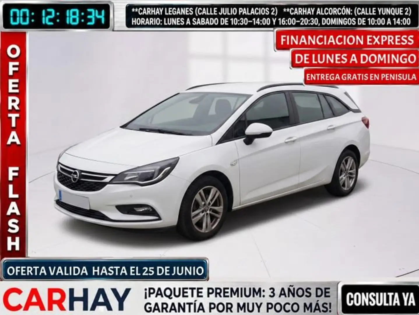 Opel Astra 1.6CDTi S/S Selective 110 Blanco - 1