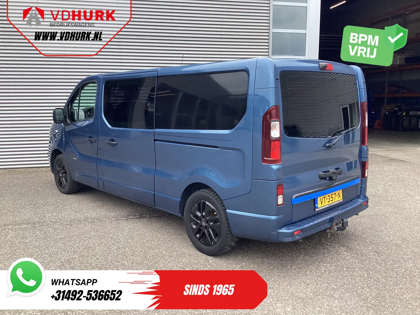 Opel Vivaro 1.6 CDTI 140 pk L2 DC Dubbel Cabine EXPORT ONLY 2x Blauw - 2