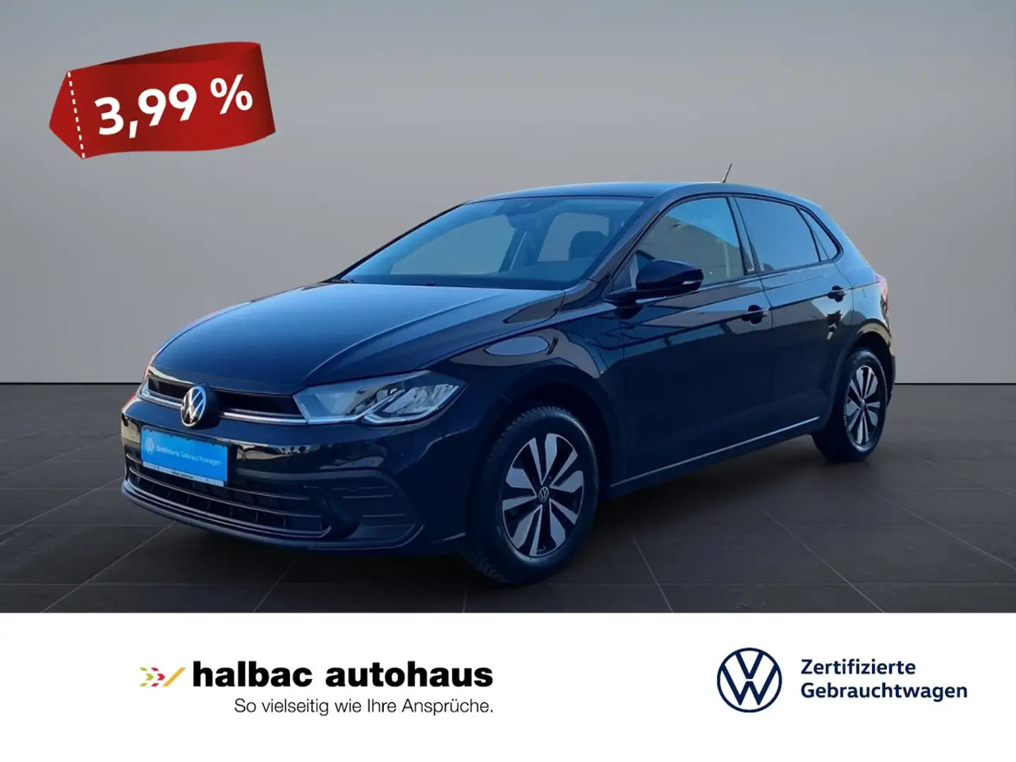 Volkswagen Polo 1.0 TSI DSG Move+AHK+NAVI+LED+PDC+SHZ+APPCONN Schwarz - 1