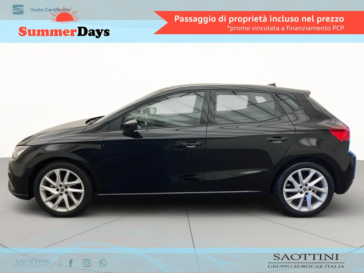SEAT Ibiza 1.0 ecotsi FR 95 CV Schwarz - 2