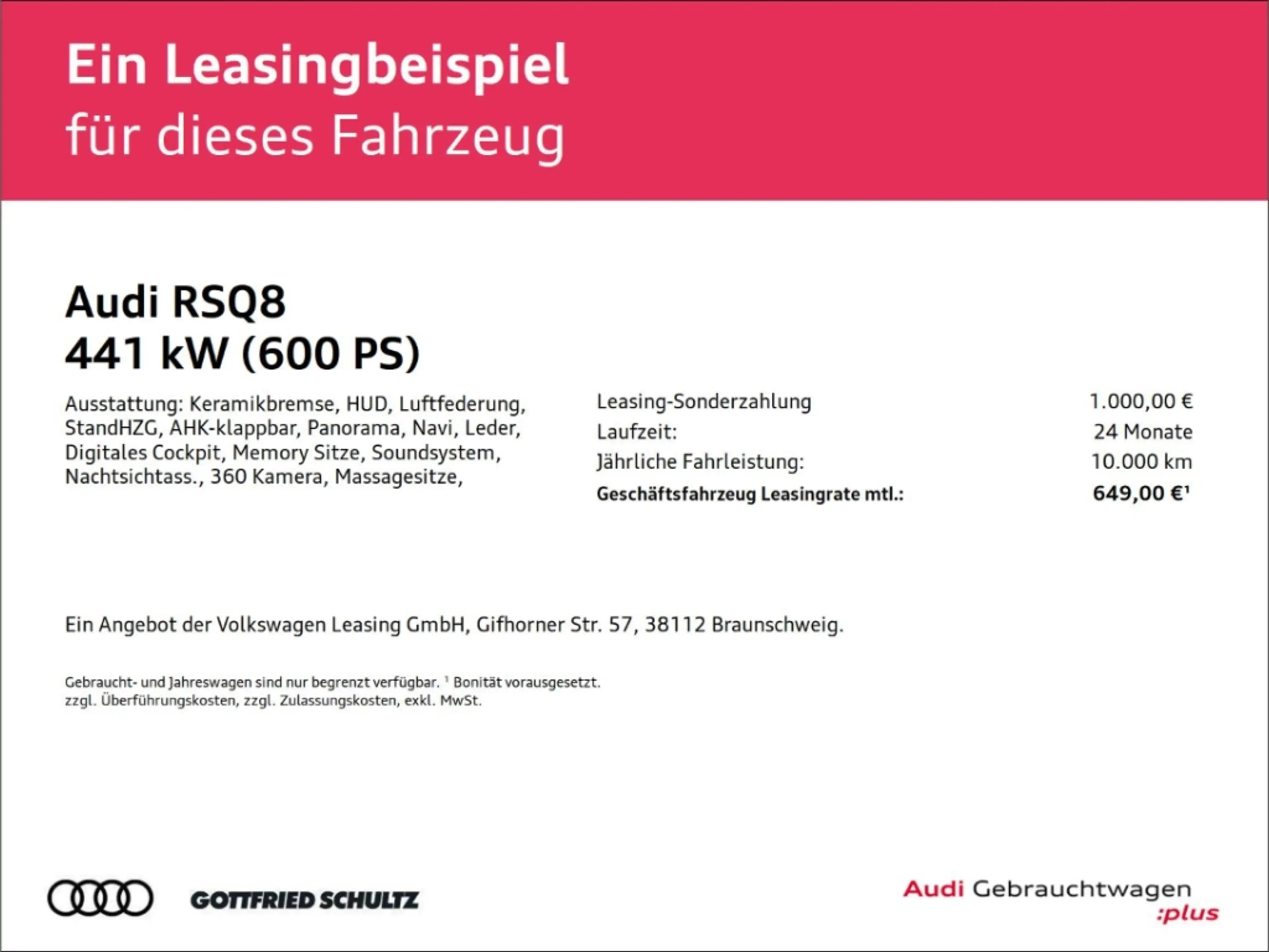 Audi RS Q8 4.0 TFSI quattro Essential-Paket — photo 2