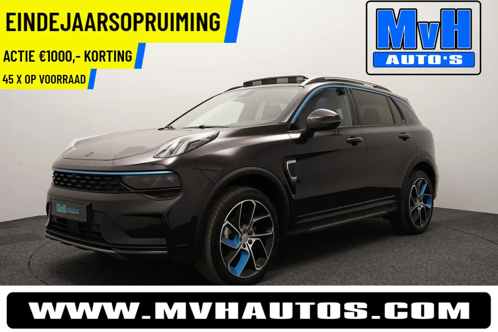 Lynk & Co 01 1.5 Plug-in Hybride|ZWARTE.HEMEL|360ºCAM|PANO|NAP Noir - 1