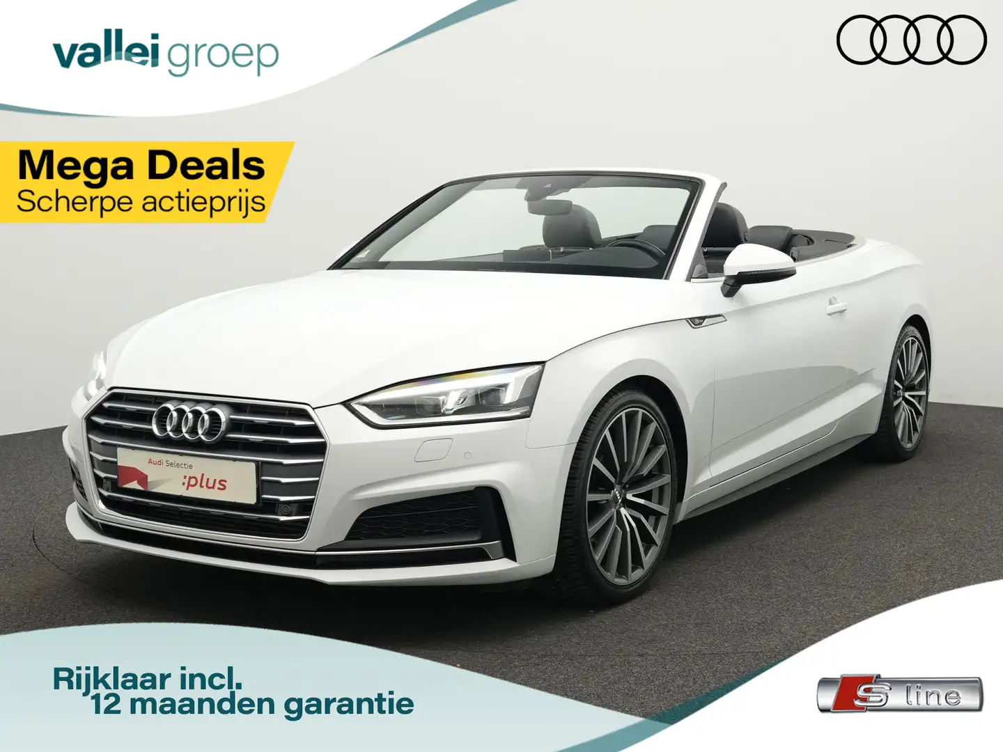 Audi A5 Cabriolet 40 TFSI Sport 190 pk S-tronic S-Line Edi Blanco - 1