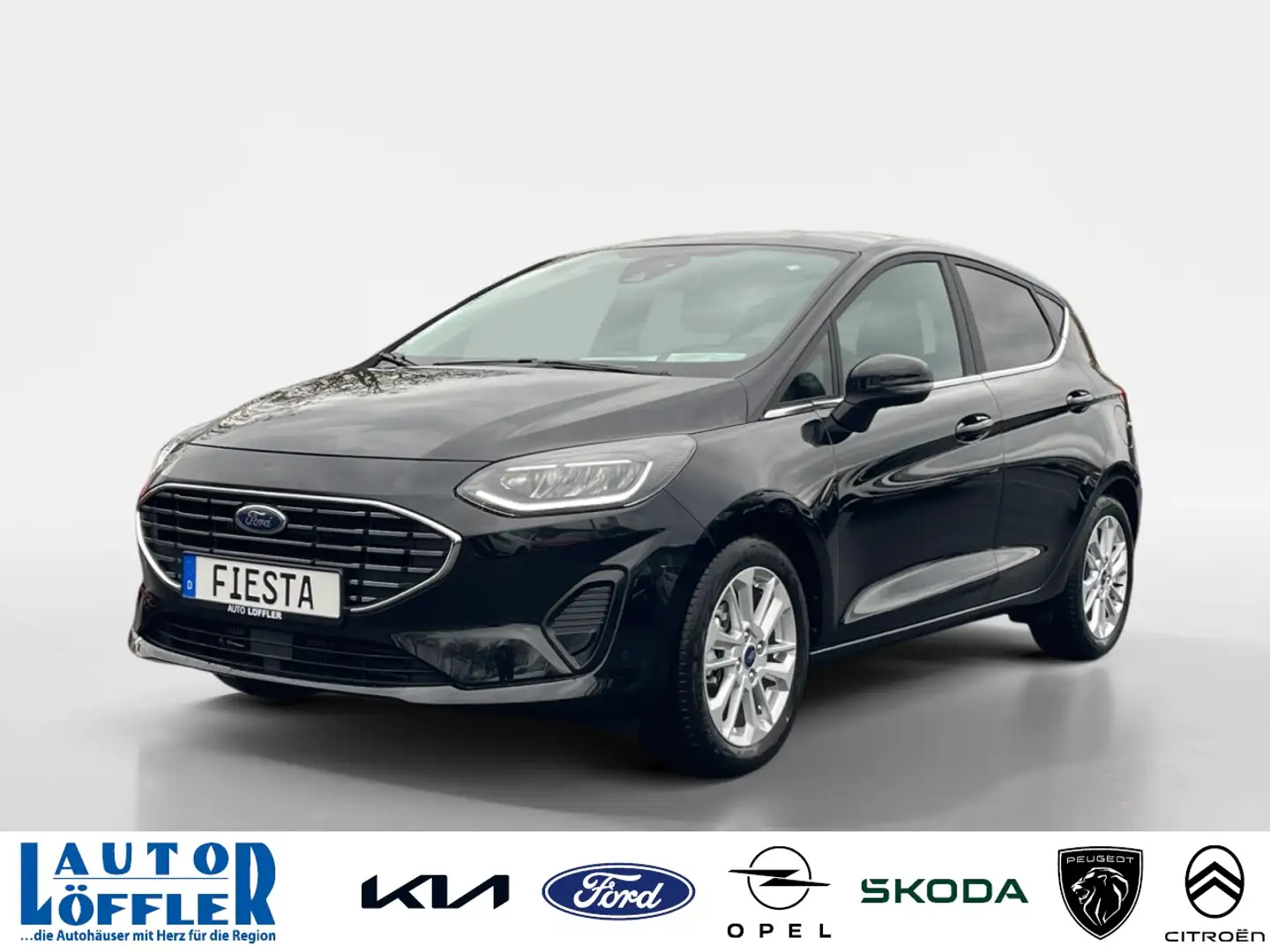 Ford Fiesta 1.0 Titanium Klima SHZ LHZ PDC DAB Klima Navi Schwarz - 1