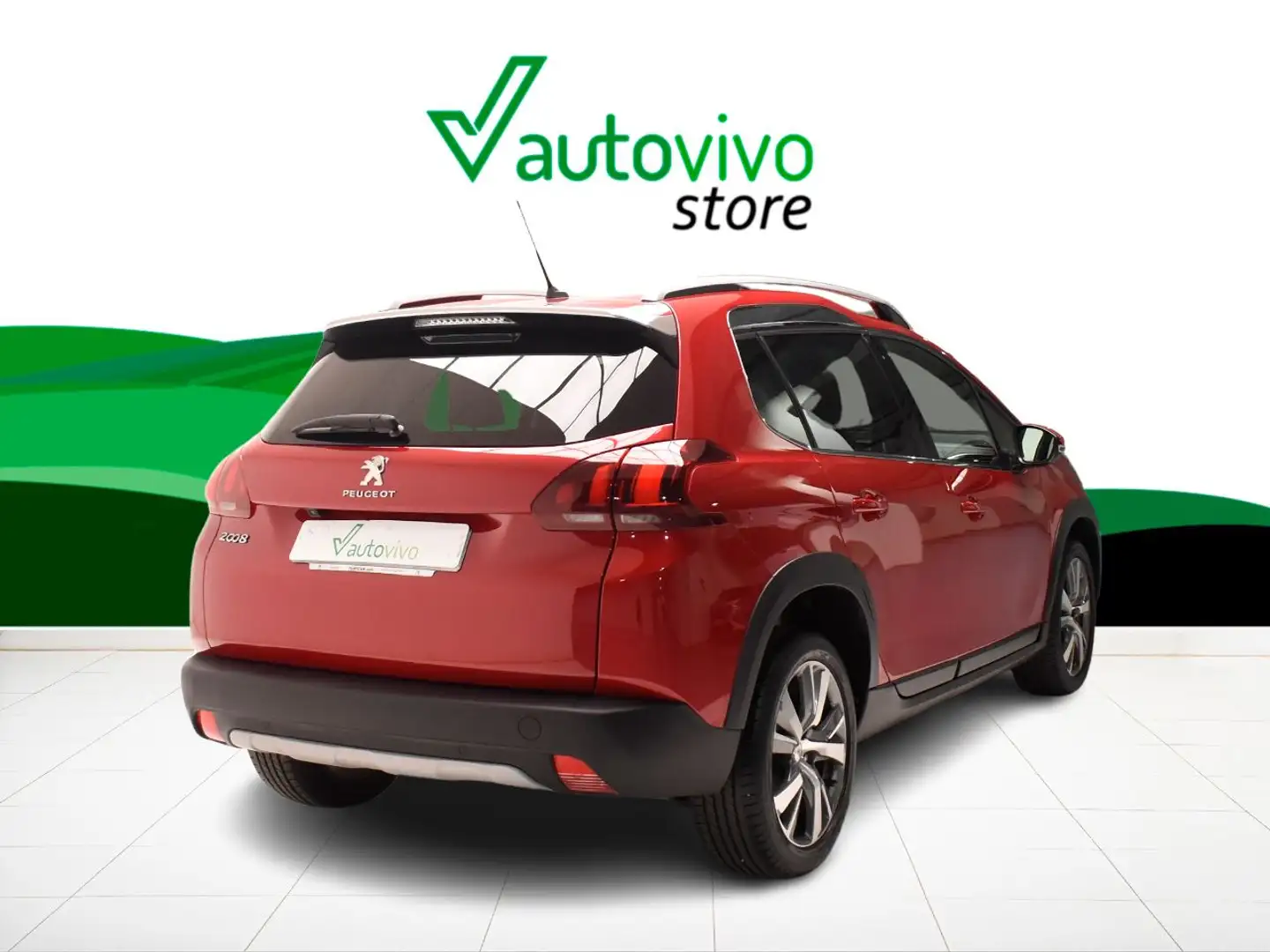 Peugeot 2008 ALLURE 1.2 PURETECH 130 CV AUTO 5P Rojo - 2